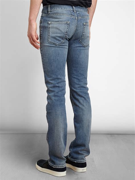 ysl denim jeans.